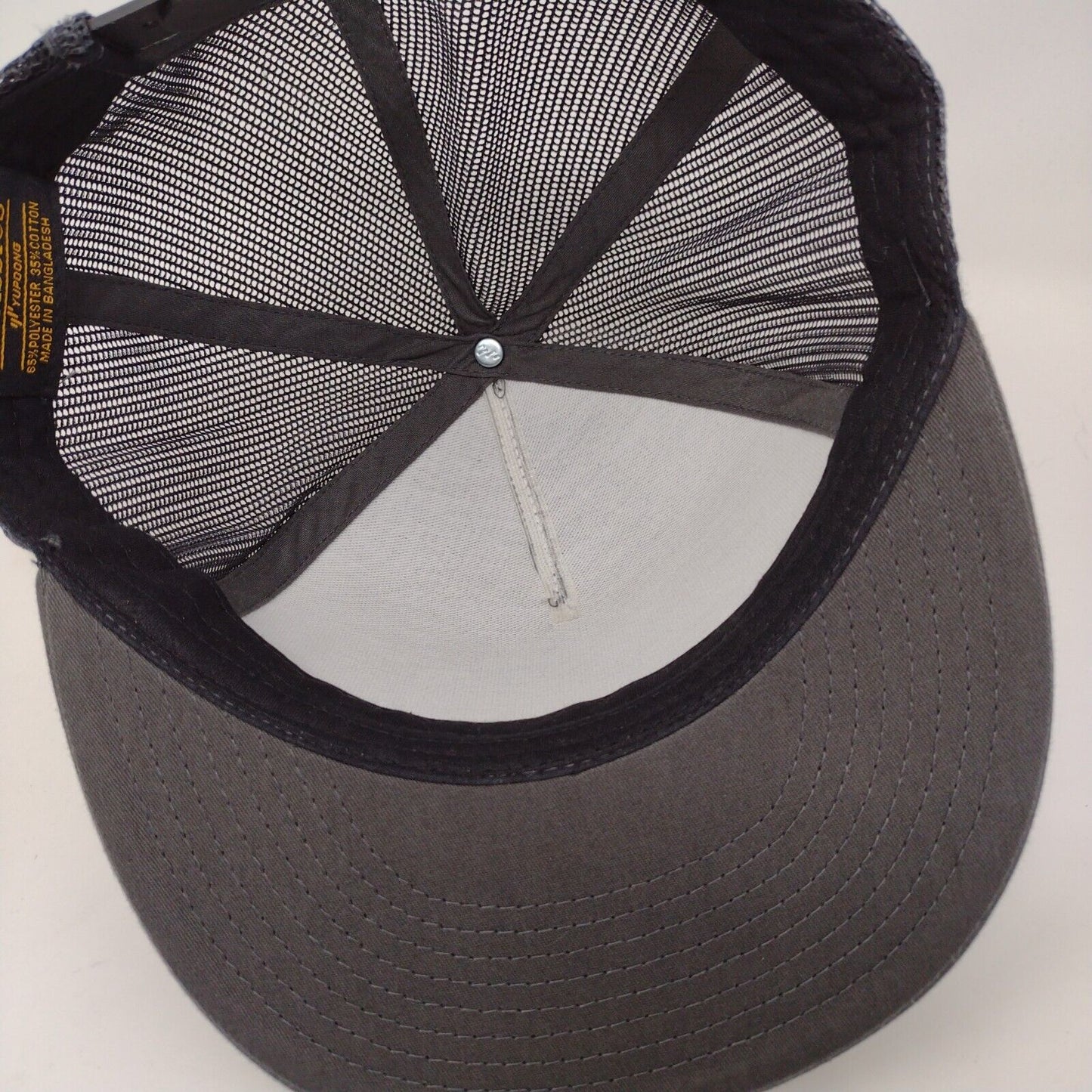 Sober Strength Patch Snapback Mesh Back Trucker Hat Gray OSFA Yupoong