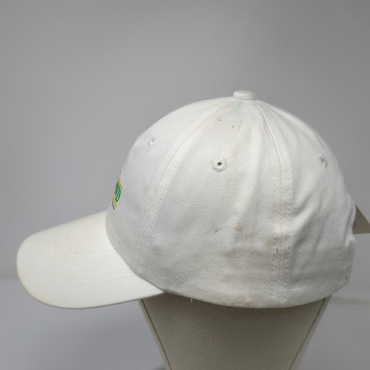Sportsman Baseball Cap White One Size Sutherland Country Club Golf Hat Slideback