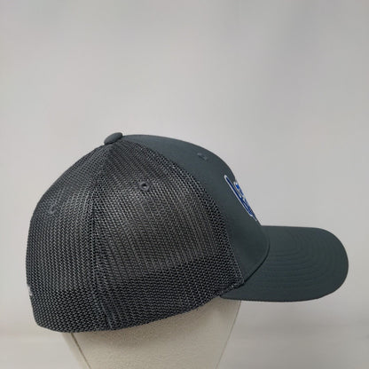 Front Porch Properties Fitted Trucker Hat Gray L/XL Mesh Back 6 Panel