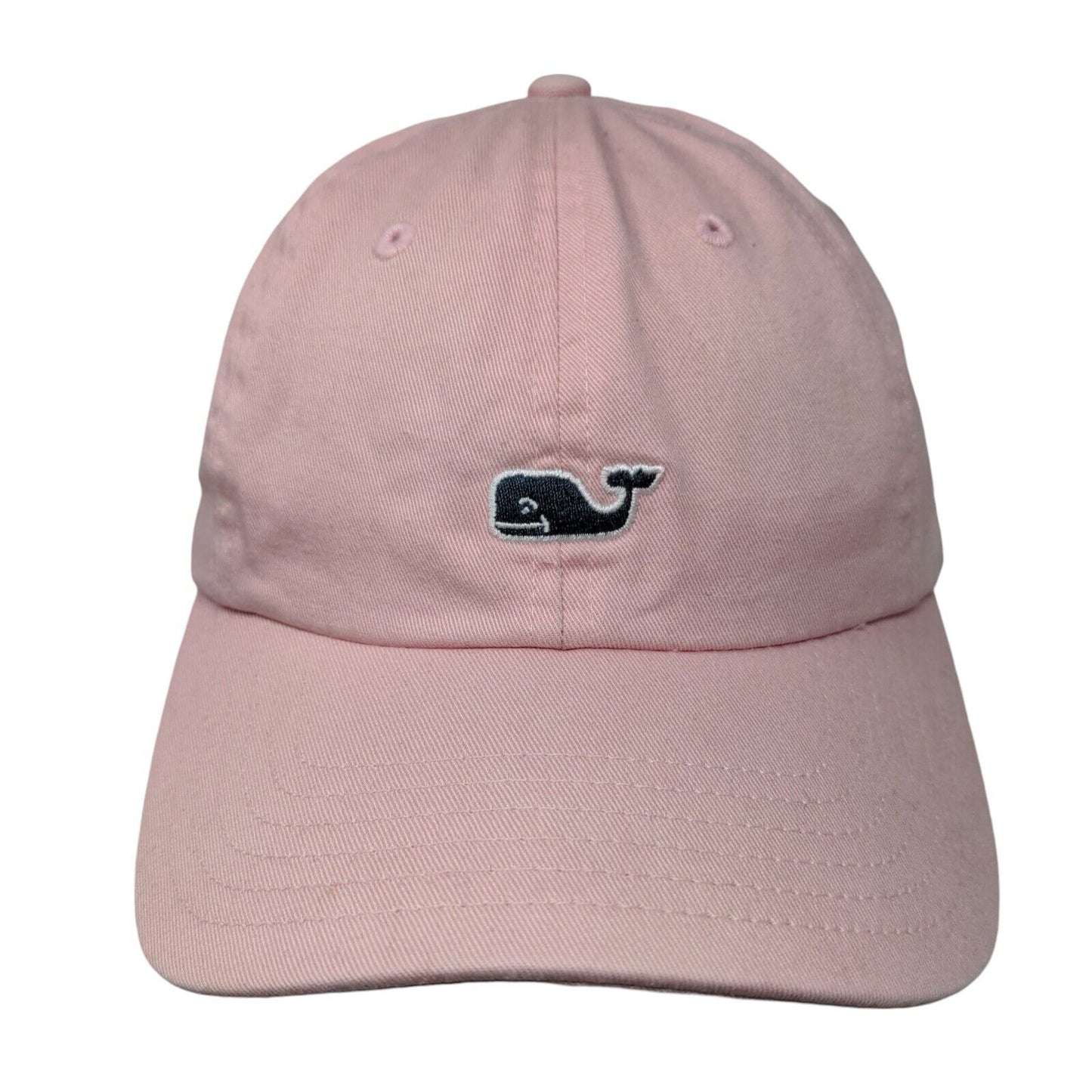 Vineyard Vines Whale Slideback Hat Pink One Size Solid Embroidered