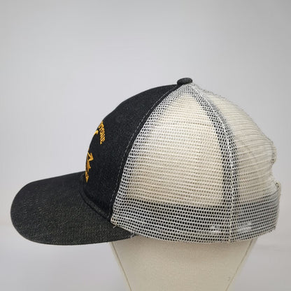 Three In Trucker Hat Black One Size Yellowstone Dutton Ranch Snapback Mesh Hat