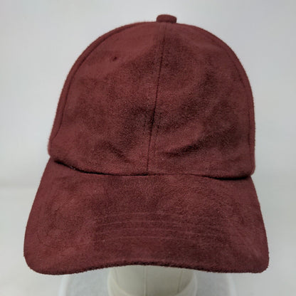 Unbranded Slideback Hat Red One Size Adjustable Vented Holes 6 Panel Blank