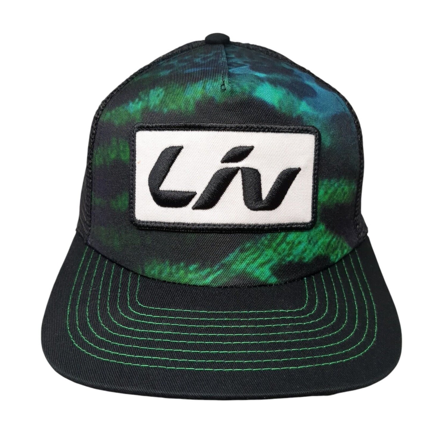 Liv Snapback Trucker Hat Multicolor OS Adjustable Mesh Back Embroidered 6 Panel
