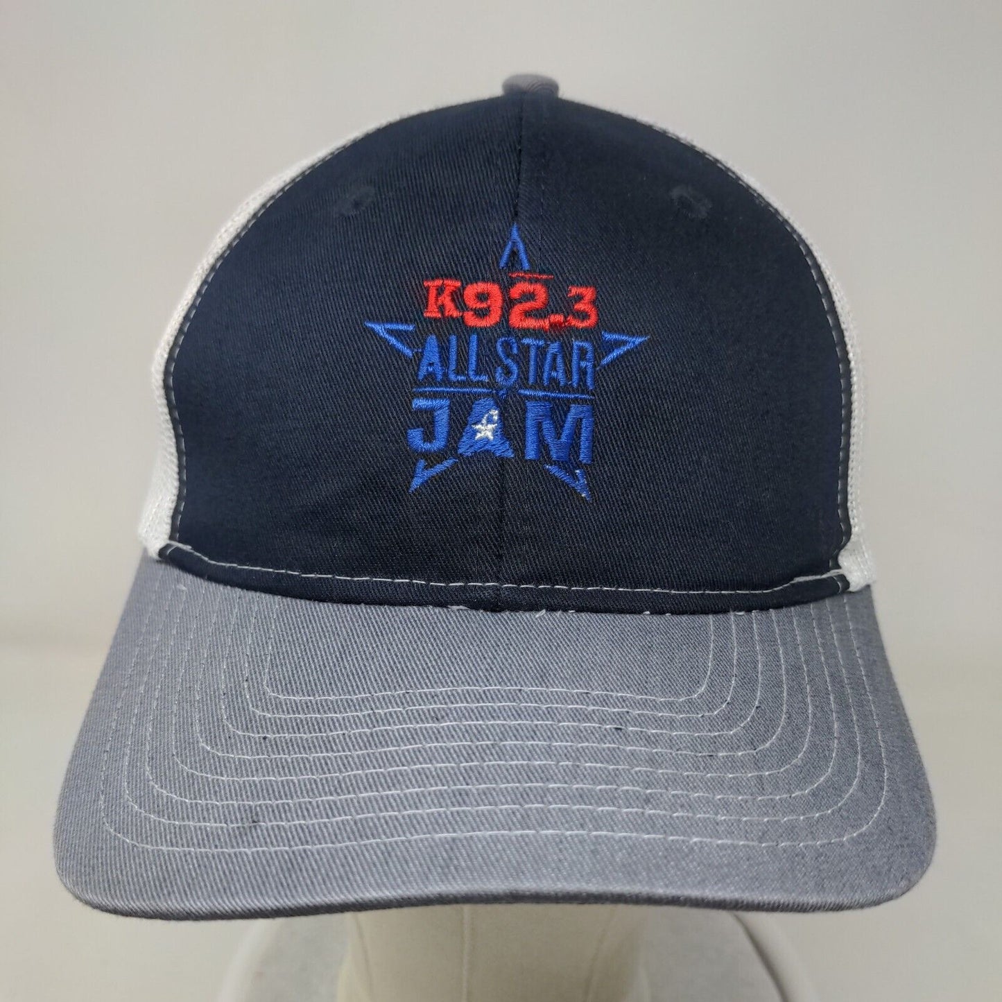 K92.3 All Star Jam Snapback Mesh Back Trucker Hat Multi One Size Embroidered