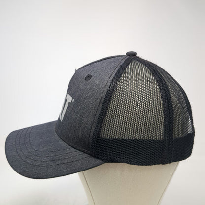 Caterpillar Trucker Hat Gray One Size Mesh Back Snapback Logo Workwear Cap
