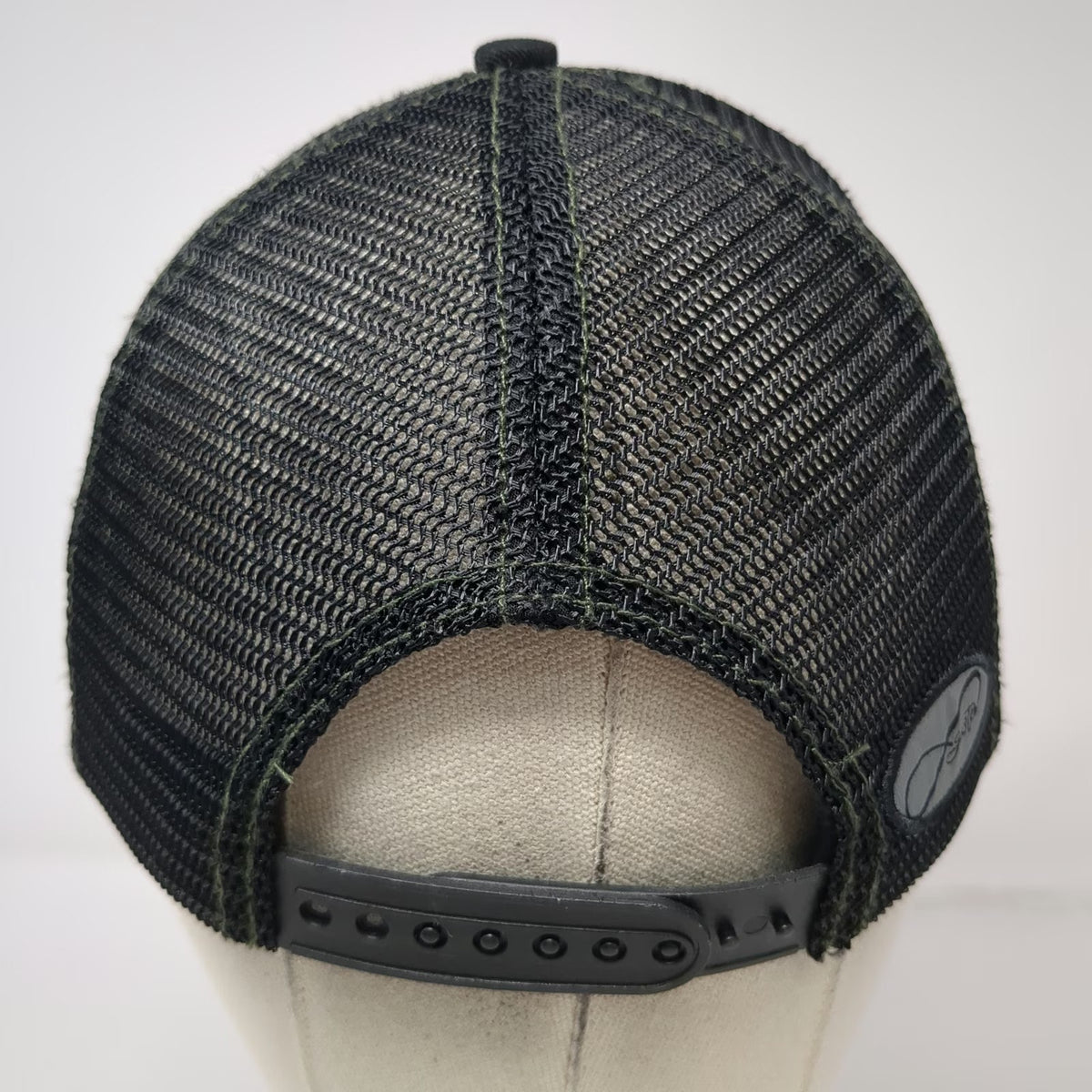 Top of Tamarack Trucker Hat Black One Size Mesh Back Landscape Mountains hat