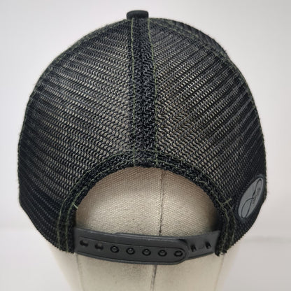 Top of Tamarack Trucker Hat Black One Size Mesh Back Landscape Mountains hat