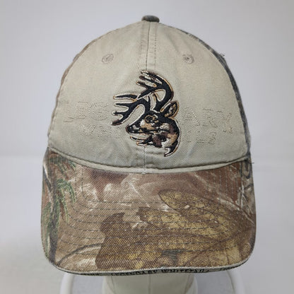 Legendary Whitetails Baseball Cap Beige Camo Deer Embroidered One Size Hat