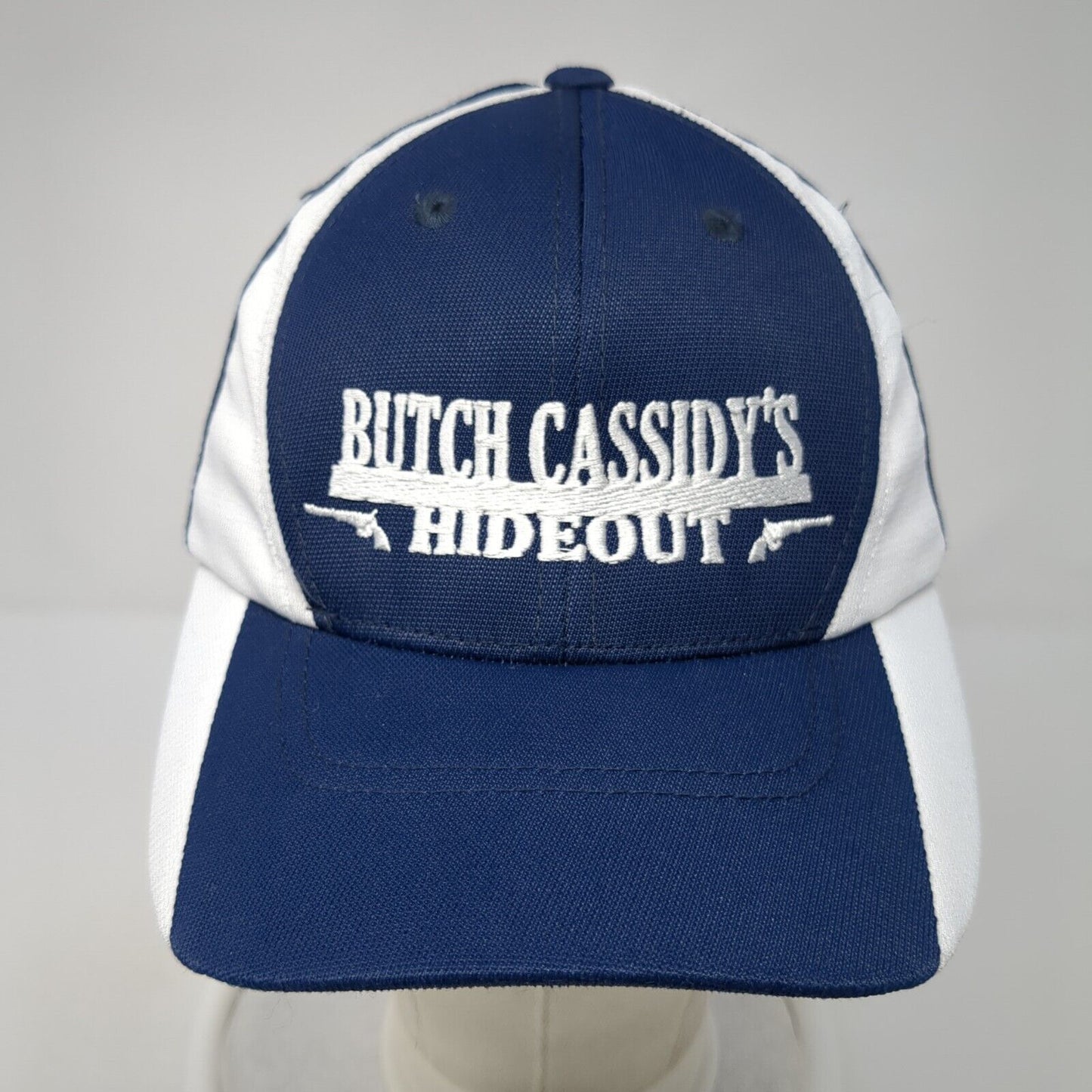 Butch Cassidy's Hideout Strapback Hat Blue Youth One Size Sport-Tek