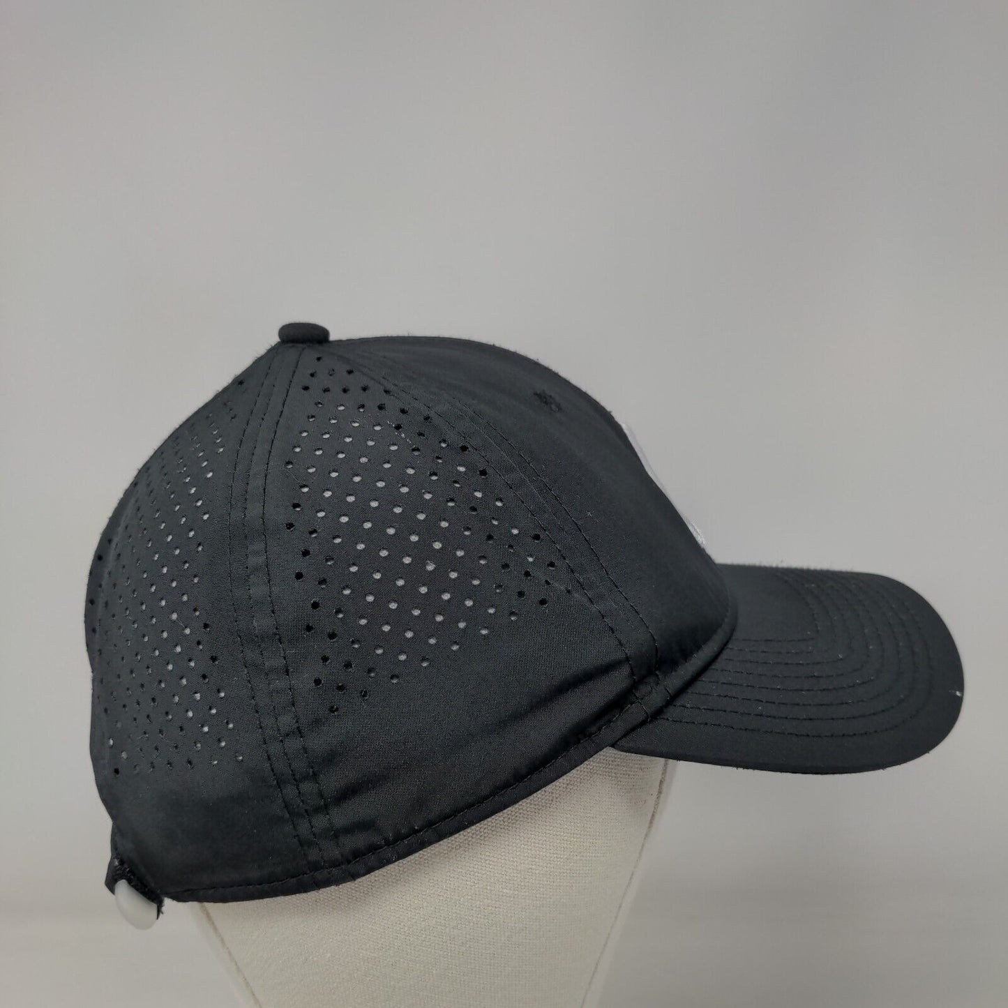 Vivint Strapback Hat Black OSFM Embroidered Laser Cut New Era 9Forty