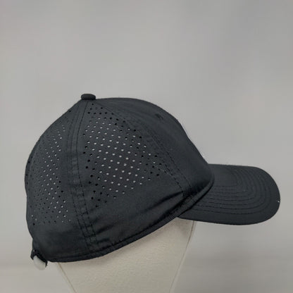 Vivint Strapback Hat Black OSFM Embroidered Laser Cut New Era 9Forty
