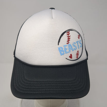 Beasts Snapback Rope Trucker Hat Black One Size Adjustable Mesh Back