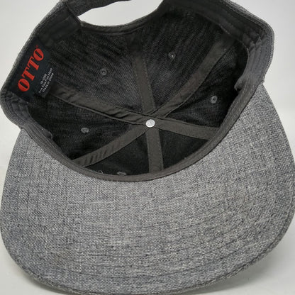 OTTO Baseball Cap Gray One Size Strapback Triple T Productions Heathered Hat