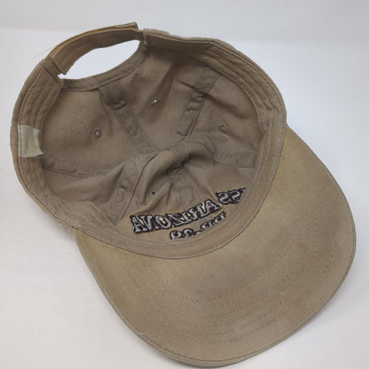 USS Arizona BB-39 Strapback Baseball Cap Brown One Size Adjustable Embroidered