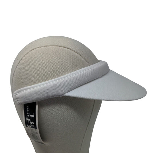 Baar Beards Women's Sun Visor Cap White 100% Cotton W/Tags Lazarus