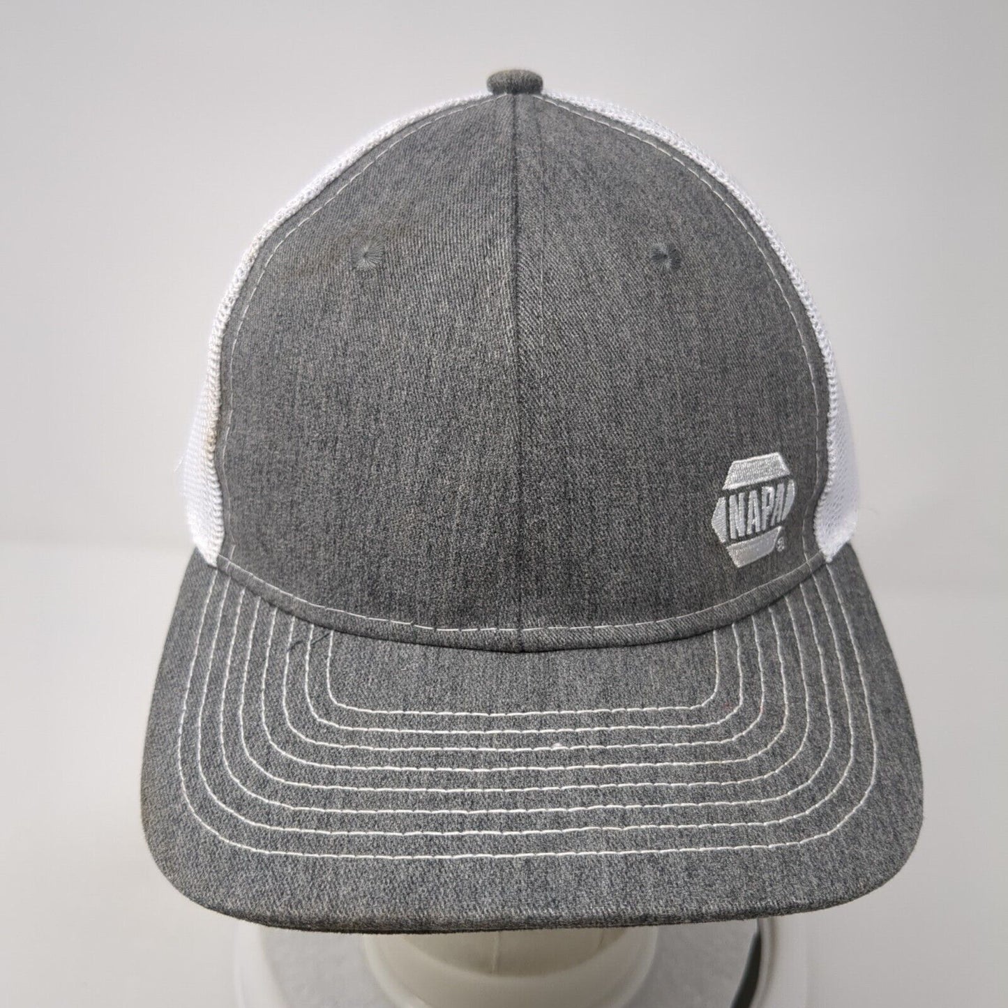 NAPA Snapback Mesh Back Trucker Hat Gray One Size 6 Panel Colorblock