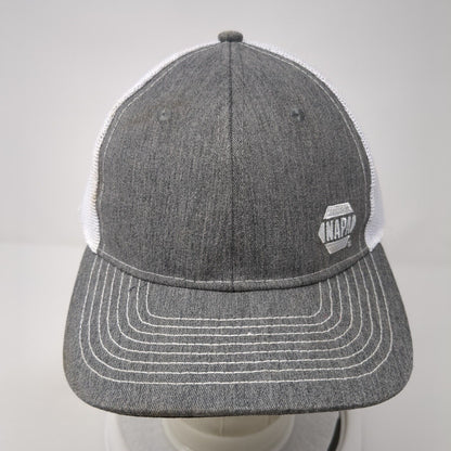 NAPA Snapback Mesh Back Trucker Hat Gray One Size 6 Panel Colorblock