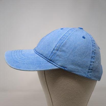 Unbranded Strapback Hat Blue One Size Solid Blank Adjustable 6 Panel