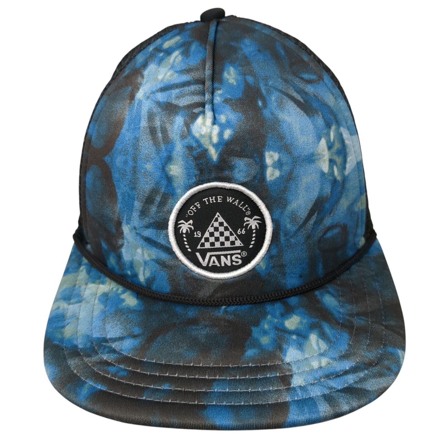 VANS Off The Wall 1966 Snapback Trucker Hat Multi OS Adjustable Mesh Back Rope