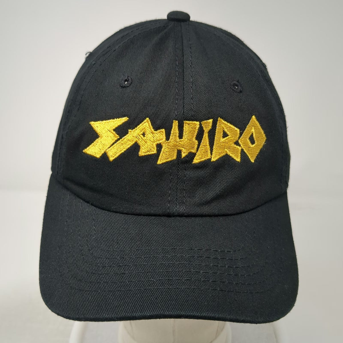 Baseball Cap Black One Size Yahiro Jagged Gold Embroidery 32 Anos Slideback Hat