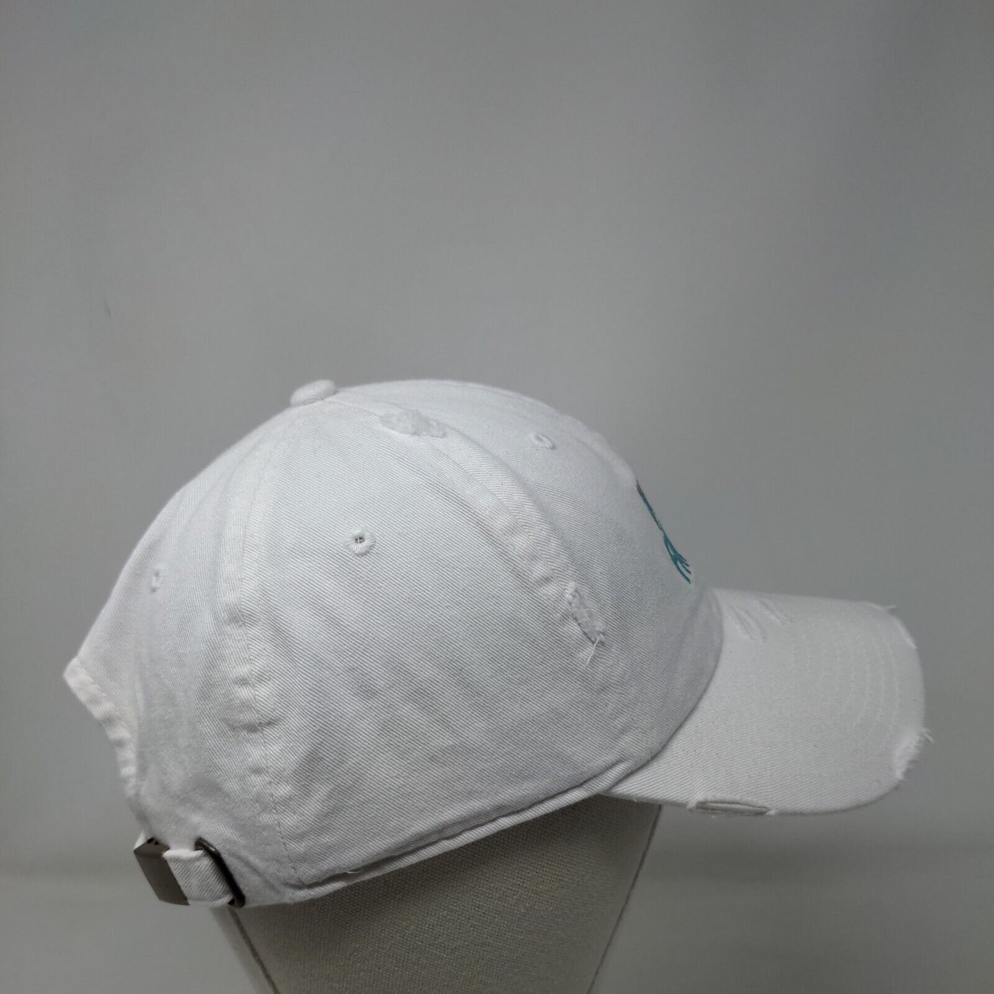 Highly Favored Slideback Hat White One Size Adjustable Embroidered KB ETHOS