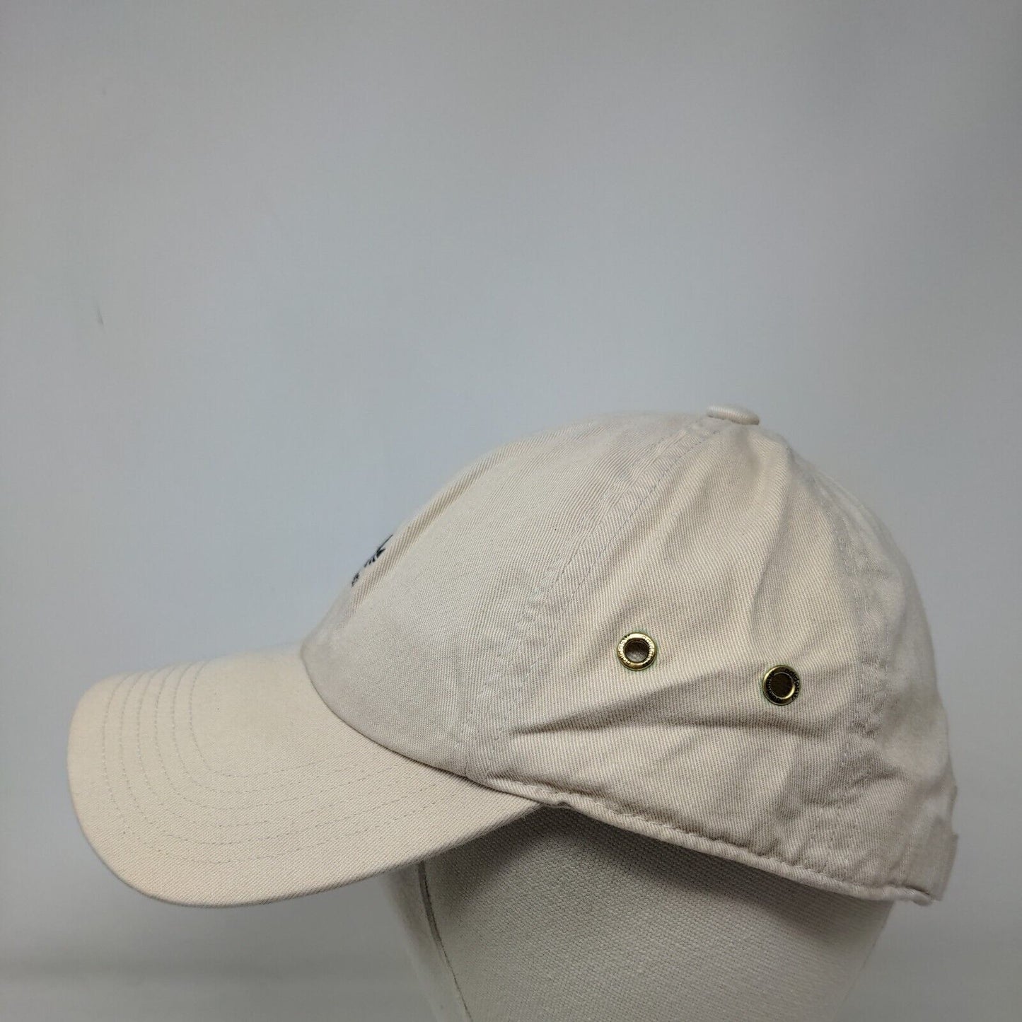 Adidas Trefoil Slideback Hat Tan One Size Adjustable Embroidered 6 Panel