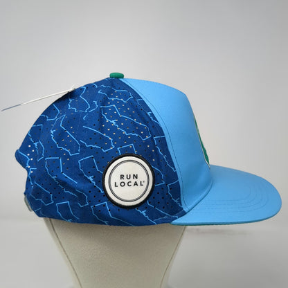 BOCO Gear 5 Panel Hat Blue One Size Strapback California Coast 500 Run Local