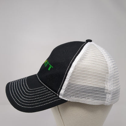 Platt Fitted Mesh Back Trucker Hat Black One Size Embroidered Colorblock