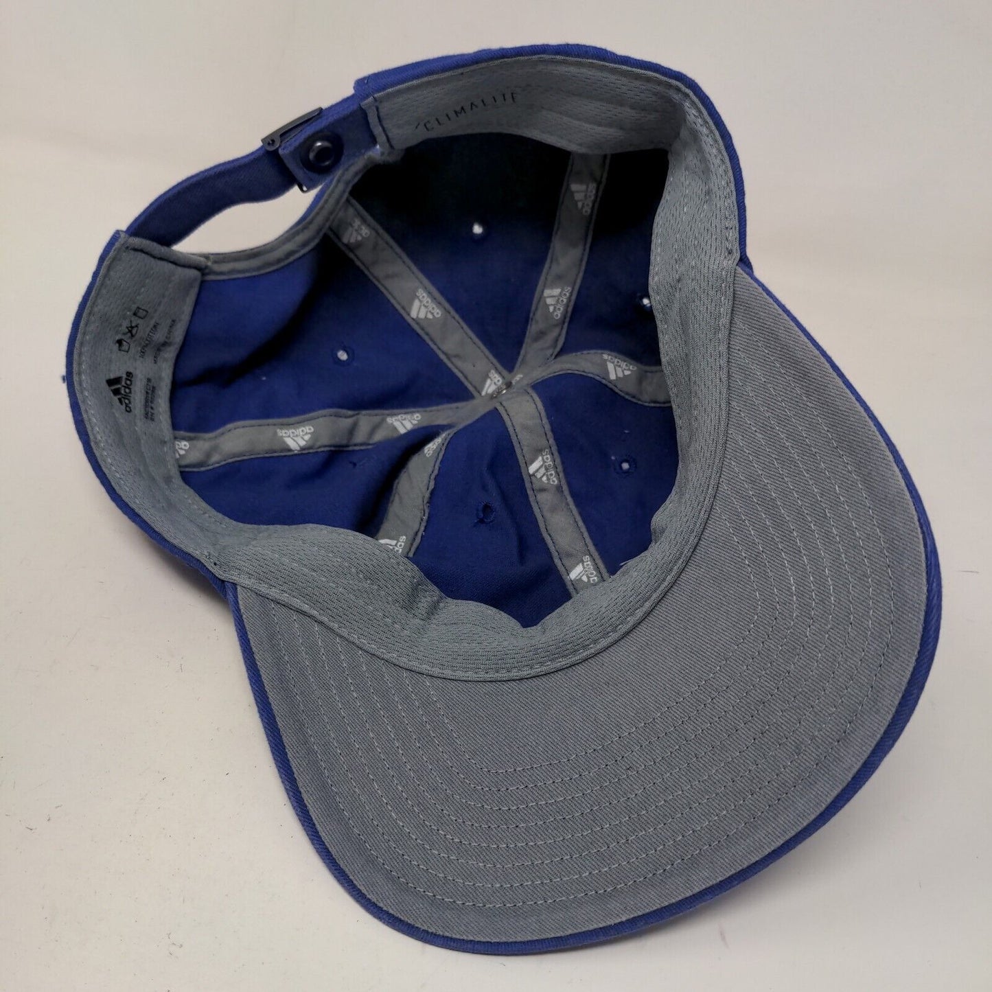 Adidas Climalite Men's Slideback Hat Blue Adjustable Embroidered Logo