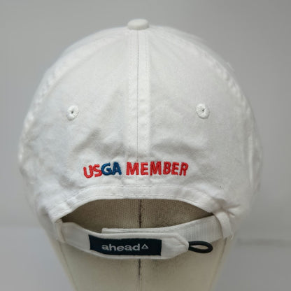 Ahead Baseball Cap White One Size USGA Member 123rd US Open LACC Golf Hat