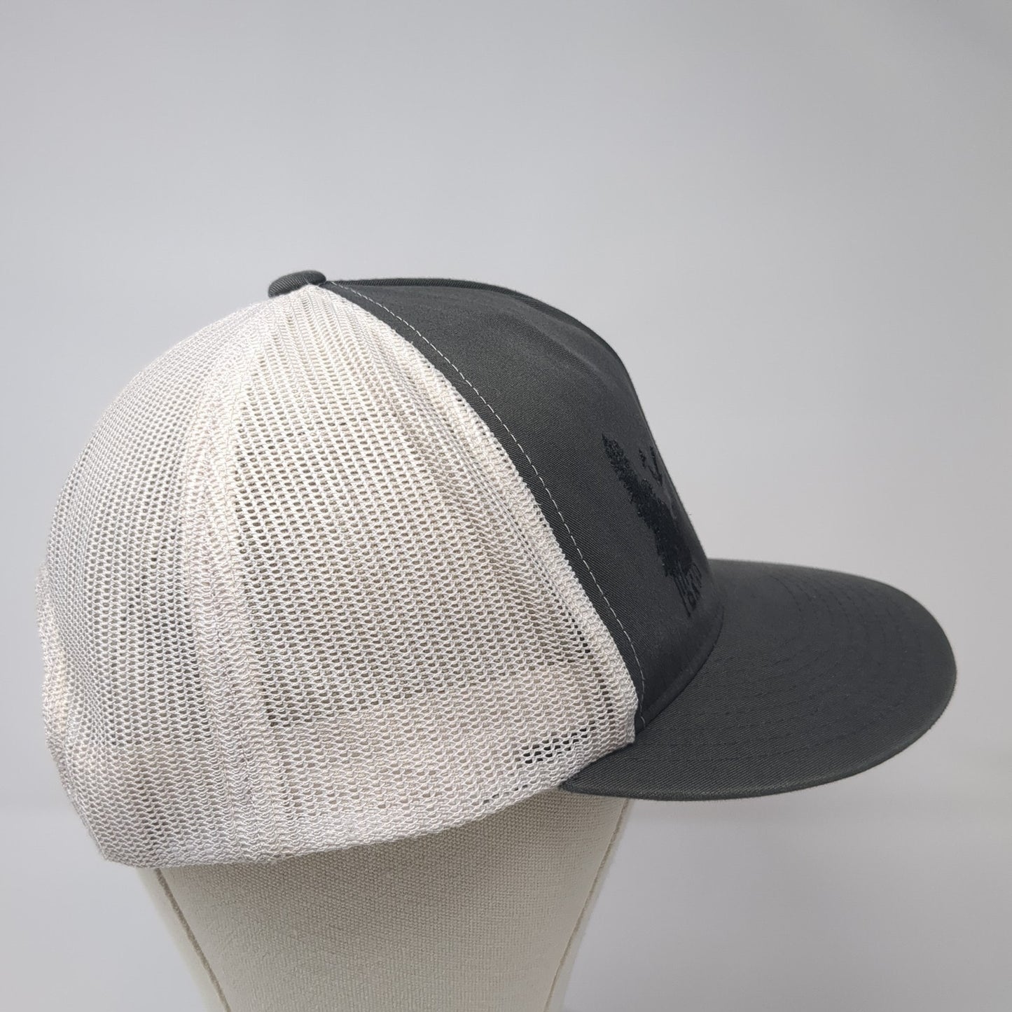 Idaho Trucker Hat Gray OS Adjustable Embroidered Mesh Back Classics Yupoong