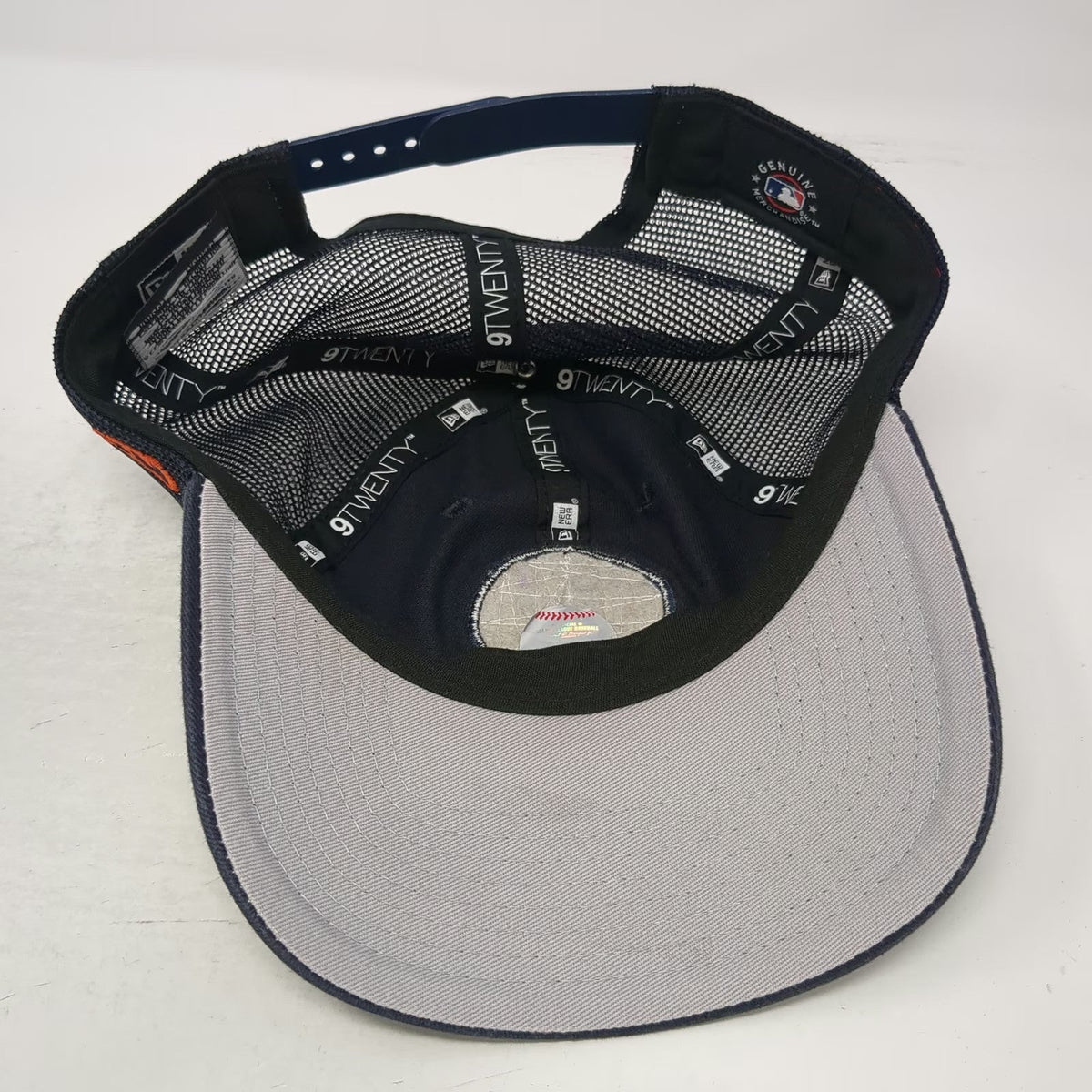 New Era Blue OSFM Trucker Hat Detroit Tigers Spring Training Mesh Snapback MLB