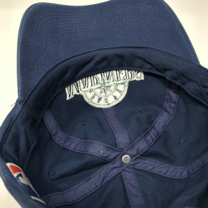 Seattle Mariners MLB Outdoor Cap Blue Hat One Size Budweiser Strapback Logo Fan