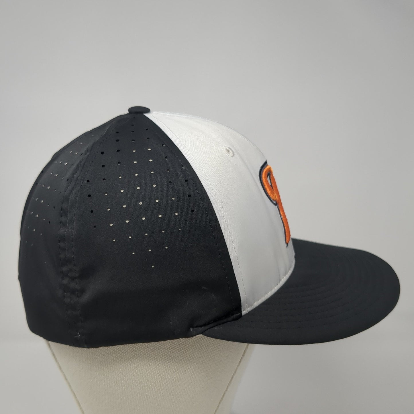 KC Force Fitted Hat Black Medium Embroidered Laser Cut Richardson