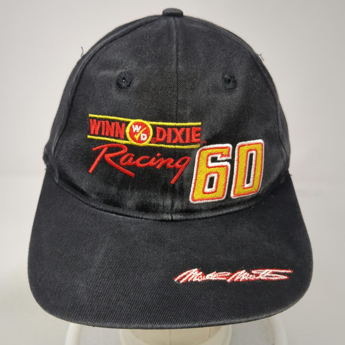 Super Sport Snapback Black OSFM Mark Martin Winn Dixie Racing 60 Hat Signature