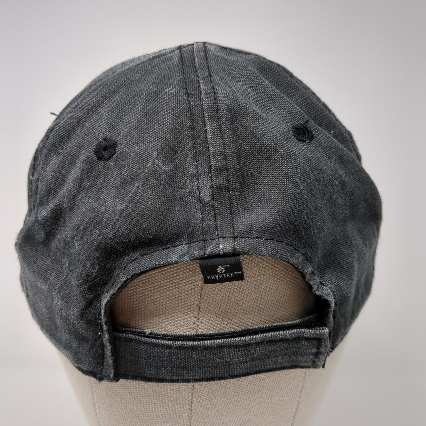 D&B Supply Strapback Hat Gray One Size USA Flag Kryptek Outdoor Cap