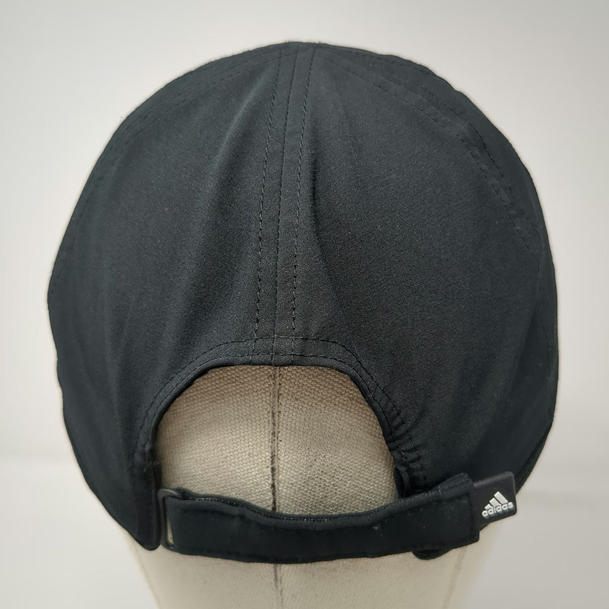 Adidas Baseball Cap Black One Size Strapback Climalite Mesh Side Panels Hat
