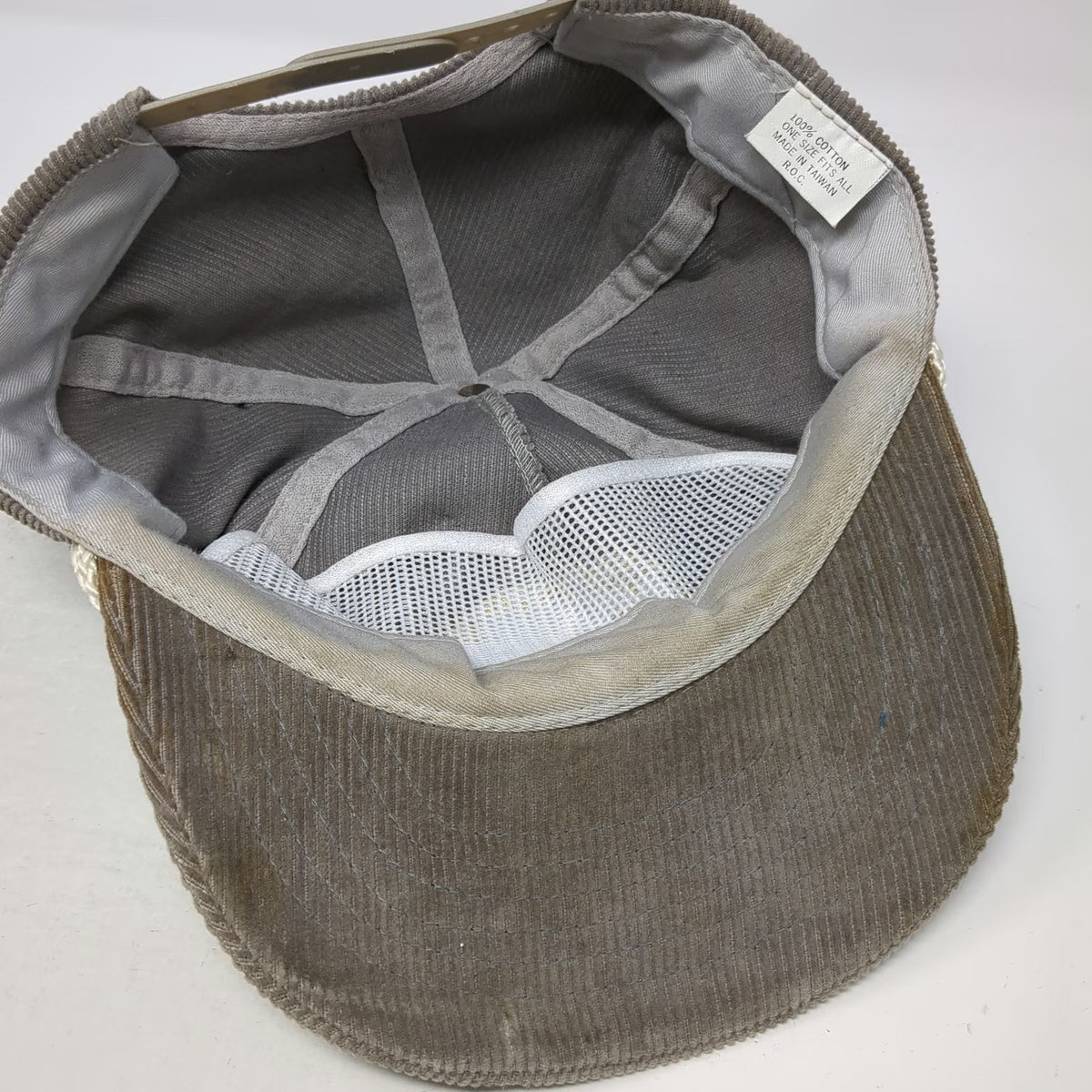 Natural Season 5 Panel Gray Hat One Size Olympic Games Corduroy Rope Snapback