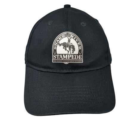 Snake River Stampede Youth Strapback Hat Black OS Adjustable Port & Company