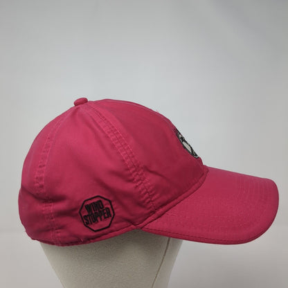Pebble Beach Strapback Hat Pink 56cm Adjustable Embroidered 6 Panel