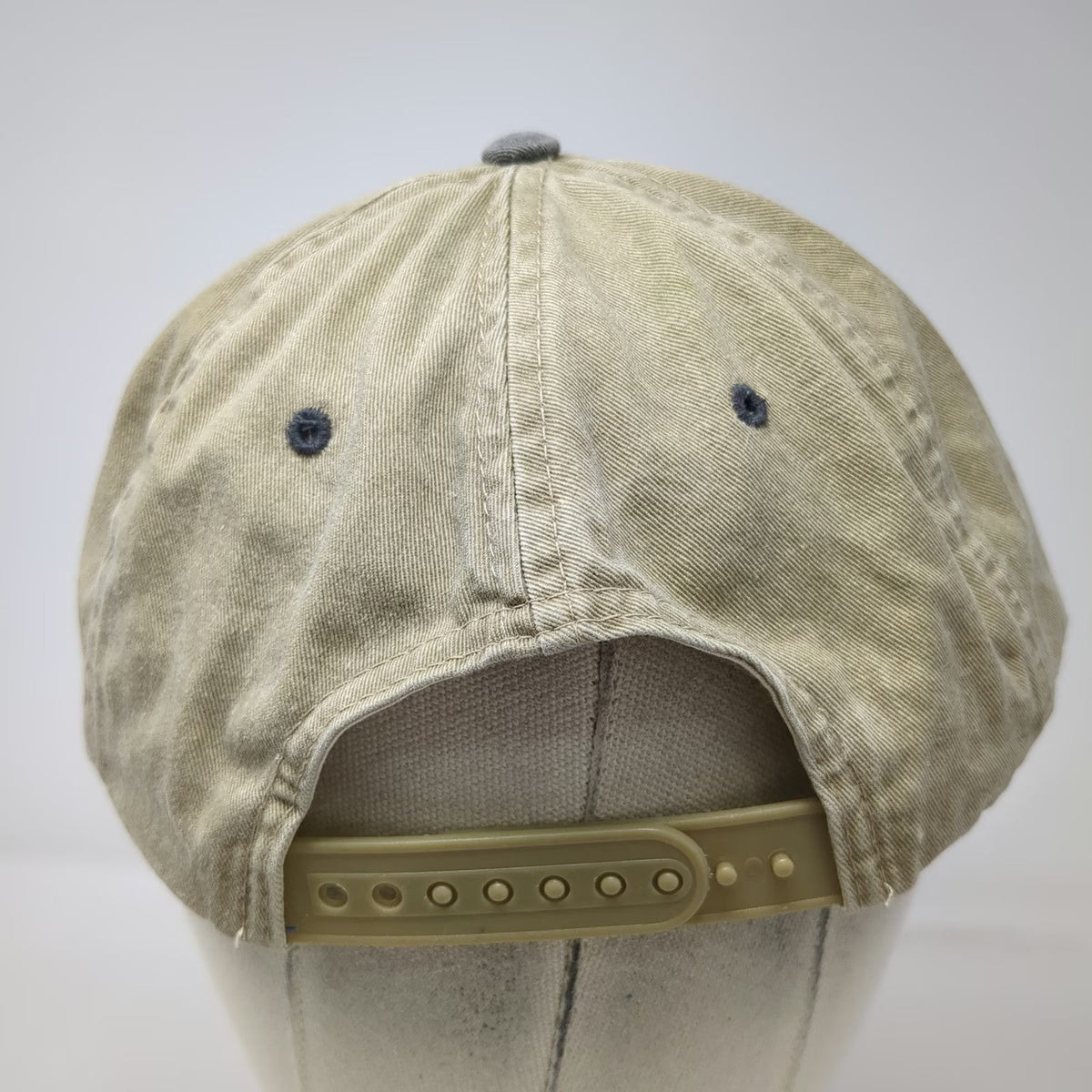 American Needle Snapback Beige One Size Golden Dome Brewing Co Two Tone Hat