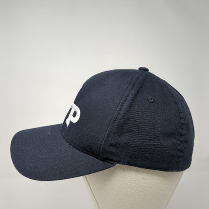 NP Fitted Hat Blue S/M Flexfit Embroidered Vented Holes 6 Panel Richardson