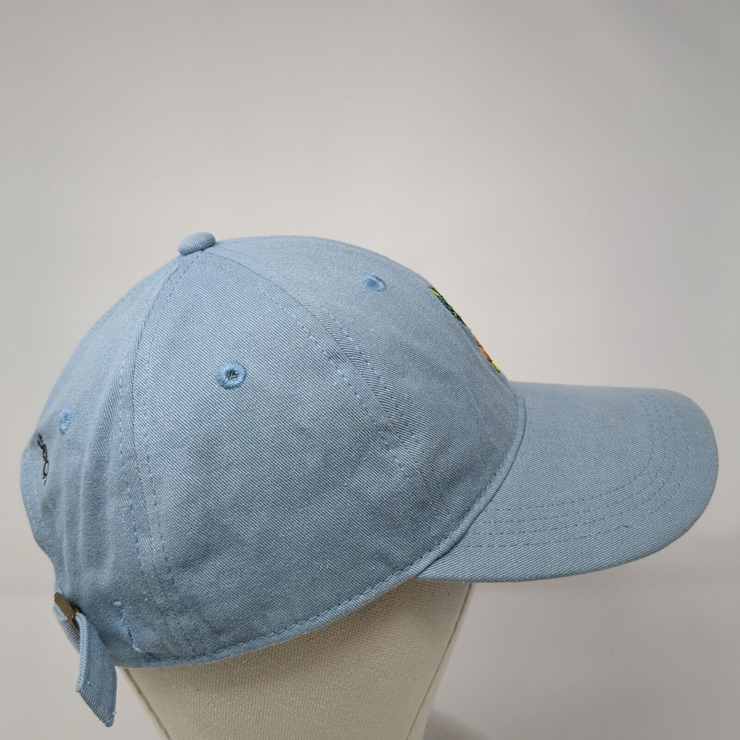 The Happy Sea Slideback Hat Blue OS Adjustable Embroidered Authentic Pigment