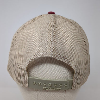 Spring Creek Brewing Company Snapback Trucker Hat Red One Size Mesh Back