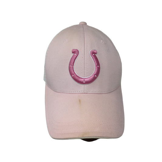 Womens NFL Indianapolis Colts Snapback Meshback Hat Pink & White Adjustable