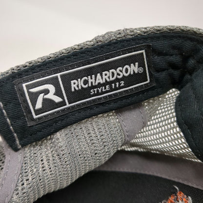 Richardson Trucker Hat Black Gray One Size Lombardo Sporting Arms Snapback Mesh