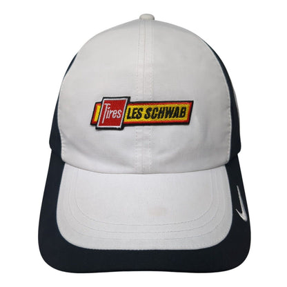 Tires Les Schwab Strapback Hat White One Size Adjustable Heritage86 Nike Dri-Fit