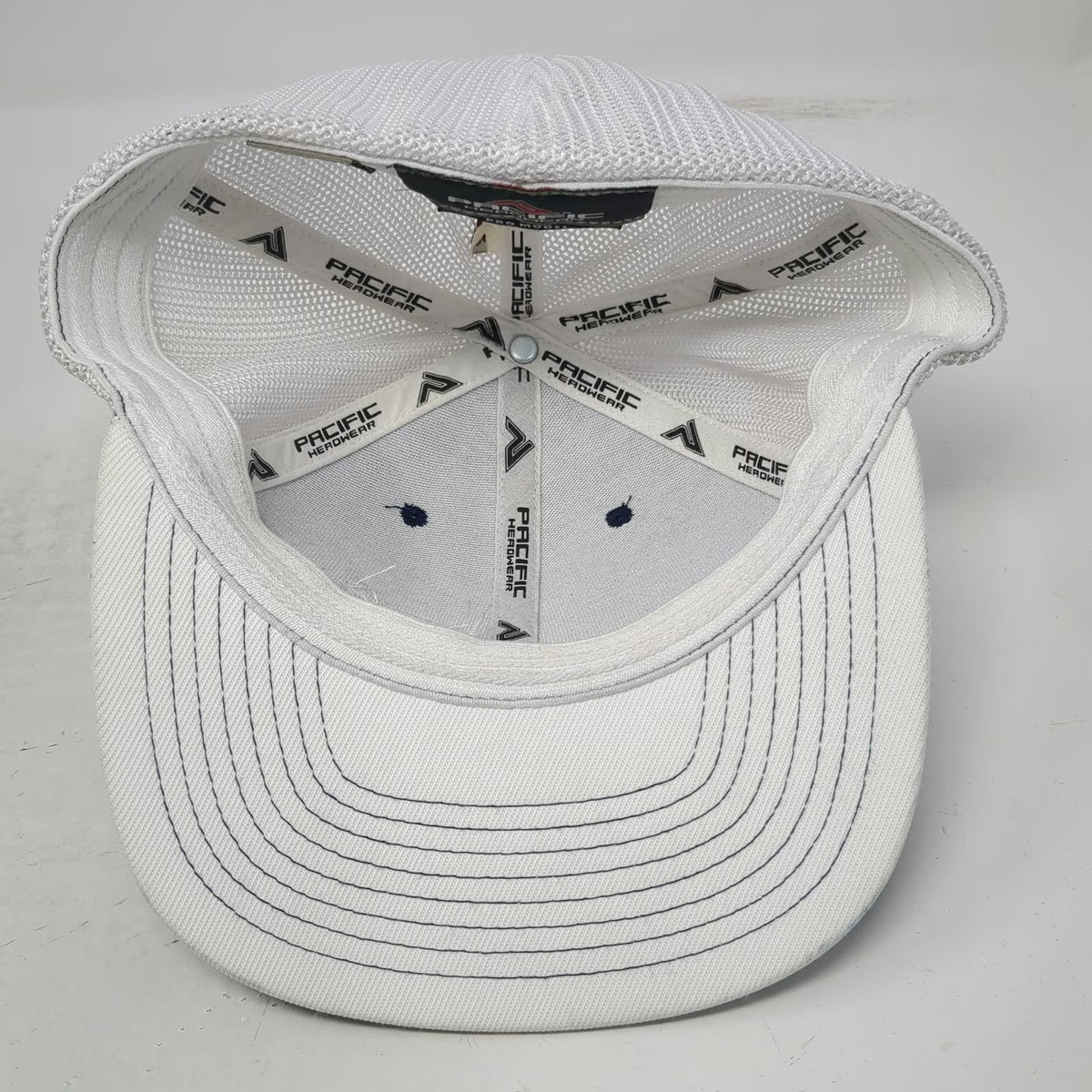 Pacific Headwear Blue Baseball Cap 7 3/8 Hat Roth Ag Construction Equipment Mesh