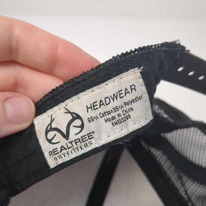 Realtree Outfitters sdnapback Trucker Hat Gray One Size Adjustable Mesh Back