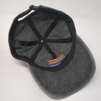 Rainbow Pride Slideback Hat Gray One Size Adjustable David And Young